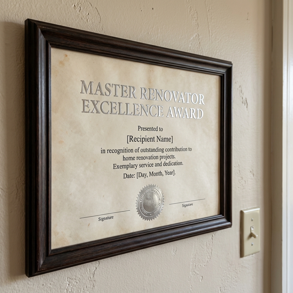 Master Renovator Award
